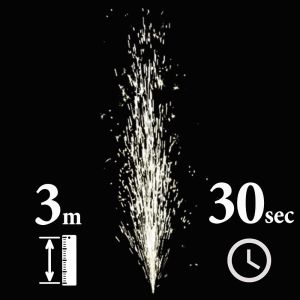 Συντριβάνια ψυχρής φλόγας άκαπνα 3m 30sec