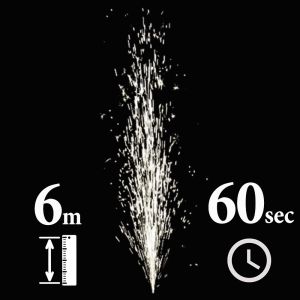 Σιντριβάνι 6m 60sec ψυχρής φλόγας