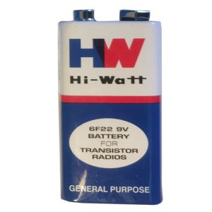 Μπαταρία 9 Volt Hi-watt | 1 τεμάχιο