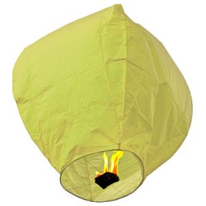Ιπτάμενα φαναράκια κίτρινα regular size (τεμάχιο)