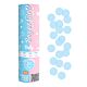 Confetti cannon Gender reveal light blue foil 15cm (1pc)