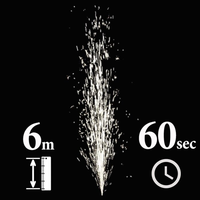 Συντριβάνι 6m 60sec ψυχρής φλόγας