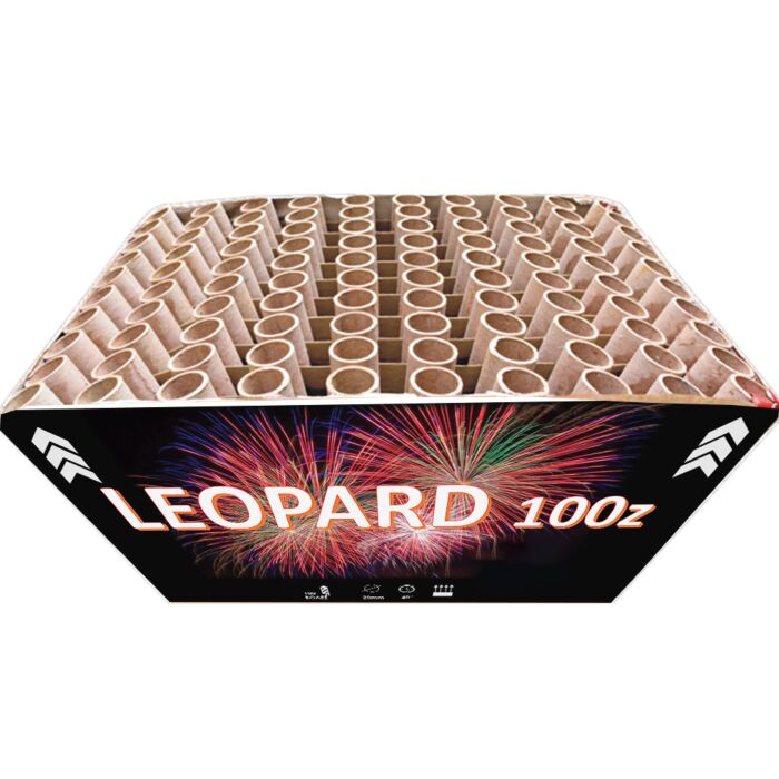 Πυροτεχνήματα 100 βολών Ζ βεντάλια Leopard