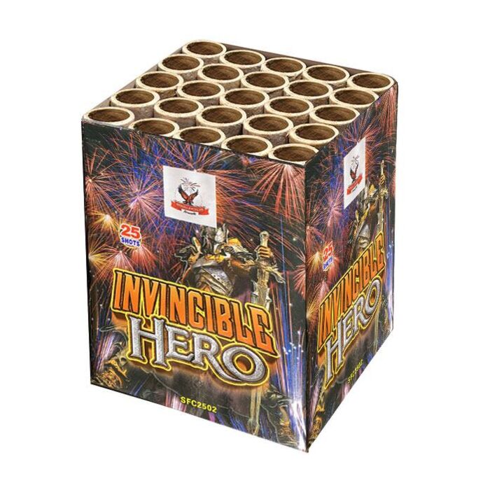 Fireworks 25 shots Invincible Hero SFC2502 bomba-gr