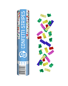 Confetti cannon multicolor - 30 cm (1 pc)