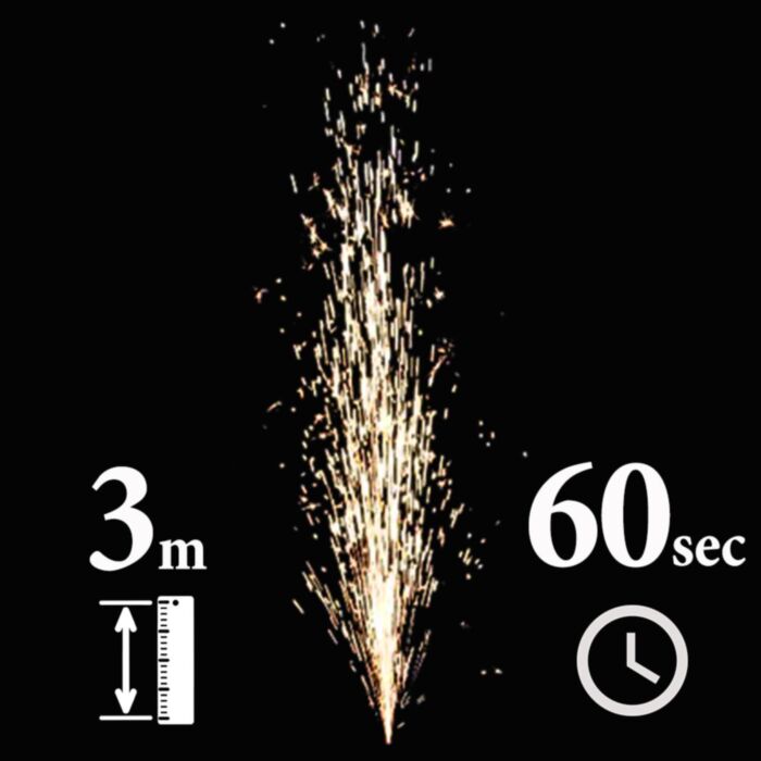 Συντριβάνι Χρυσό 3m 60sec ψυχρό και άκαπνο υψηλής ποιότητας από την Tropic