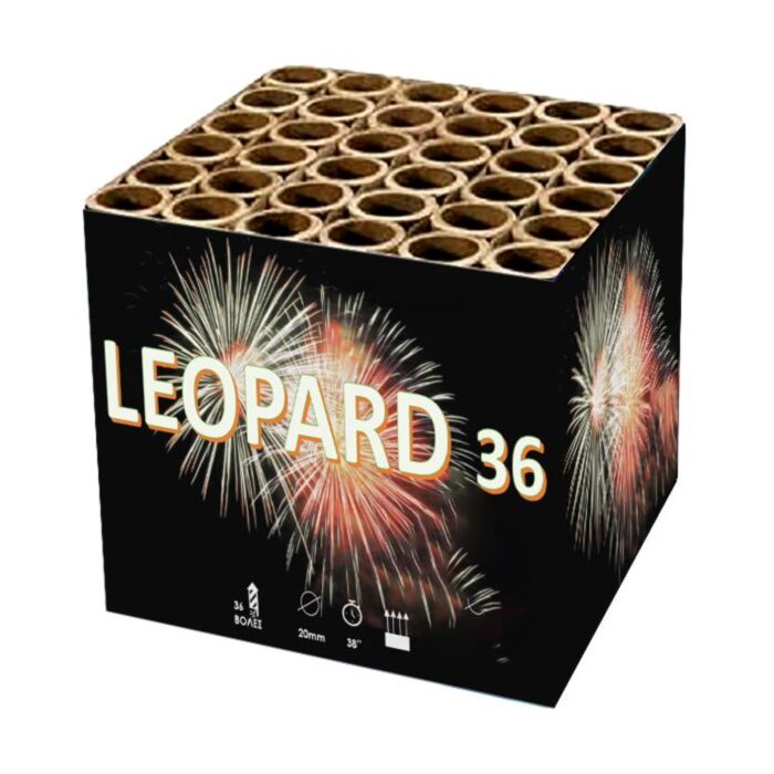 Πυροτεχνήματα Leopard 36 εναέριες βολές bomba-gr