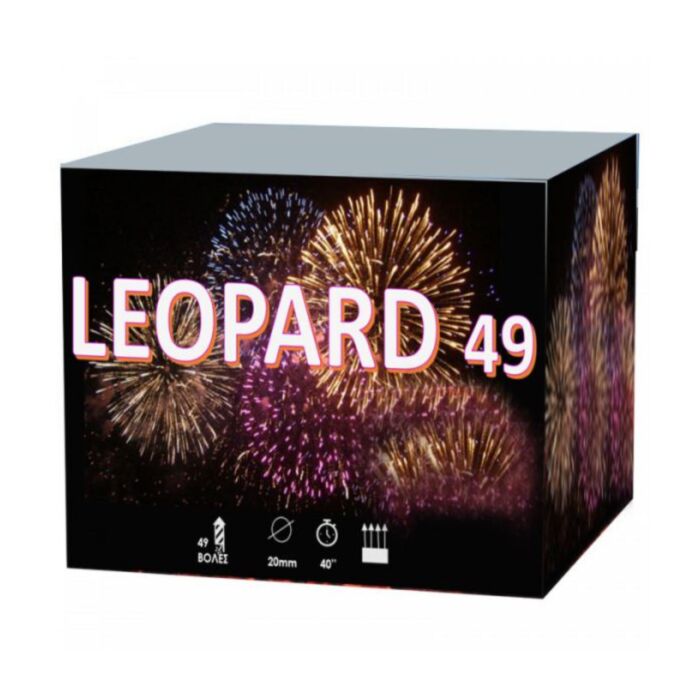 Πυροτεχνήματα Leopard 49 εναέριες βολές bomba-gr