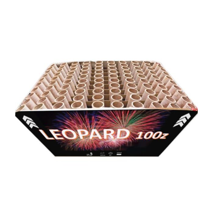 Πυροτεχνήματα 100 βολών Ζ βεντάλια Leopard bomba-gr